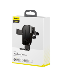 Baseus inAuto WXYL-K01 Универсальный Держатель C Беспроводной Зарядкой + Micro USB Провод 1.2м Черный