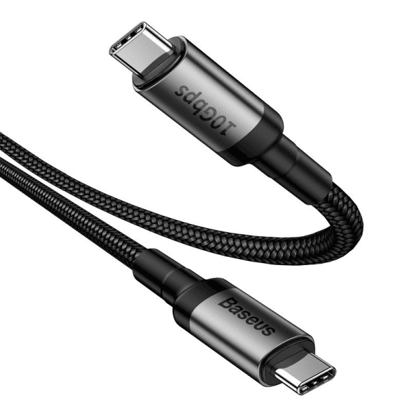 Baseus Cafule USB-C Cable PD 3.1 10Gbps 100W 4K 1m (Black+Gray)