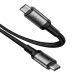 Baseus Cafule USB-C Cable PD 3.1 10Gbps 100W 4K 1m (Black+Gray)