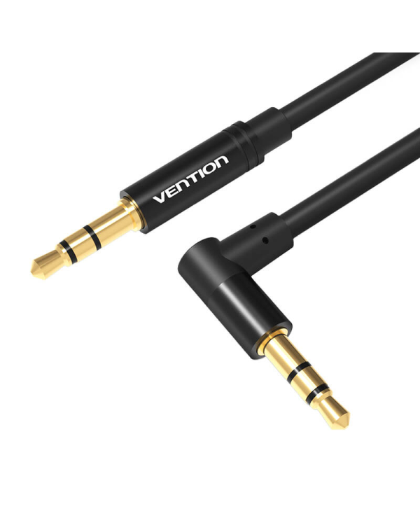 3.5mm Male to 90° Male Audio Cable 1.5m Vention BAKBG-T Black
