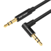 3.5mm Male to 90° Male Audio Cable 1.5m Vention BAKBG-T Black