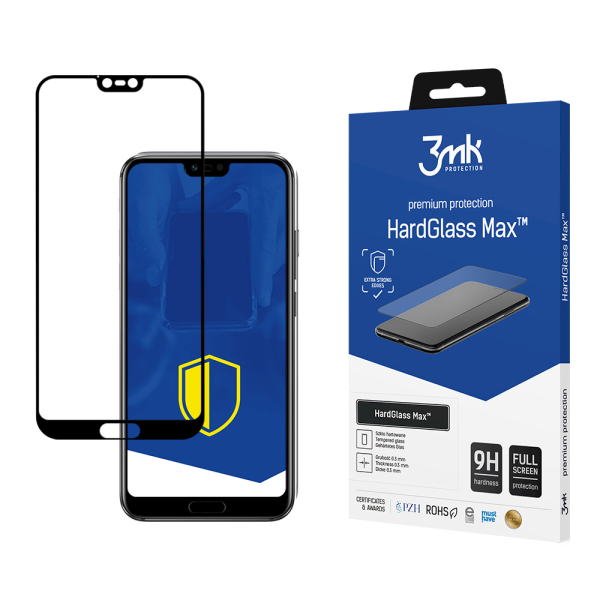 Обложка книги «Honor 10 Black - 3mk HardGlass Max™ screen protector»