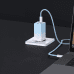 Baseus CCGP050103 DZ-HW Baseus GaN3 Pro Fast Charger 2C+U 65W EU Cloud Blue (With Dynamic Series Fast Charging Data Cable Type-C to Type-C 100W 1m Blue)