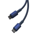 Кабель USB-C - USB-C Baseus Tungsten Gold, 100 Вт, 1 м (синий)