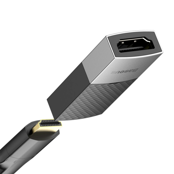 Обложка книги «Baseus adapter connector HDMI 4K@60 Hz black (CAFDQ-0G)»