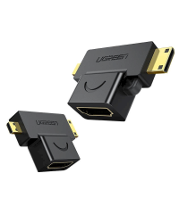 UGREEN 20144 adapter mini / micro HDMI to HDMI (black)