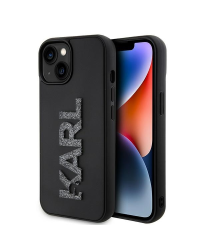 Karl Lagerfeld KLHCP15S3DMBKCK iPhone 15 6.1" czarny|black hardcase 3D Rubber Glitter Logo
