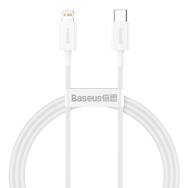 Baseus Superior CATLYS-A02 USB-C -> Lightning провод для зарядки 20W / PD / 100 cm белый Baseus Superior CATLYS-A02 USB-C -> Lightning провод для зарядки 20W / PD / 100 cm белый