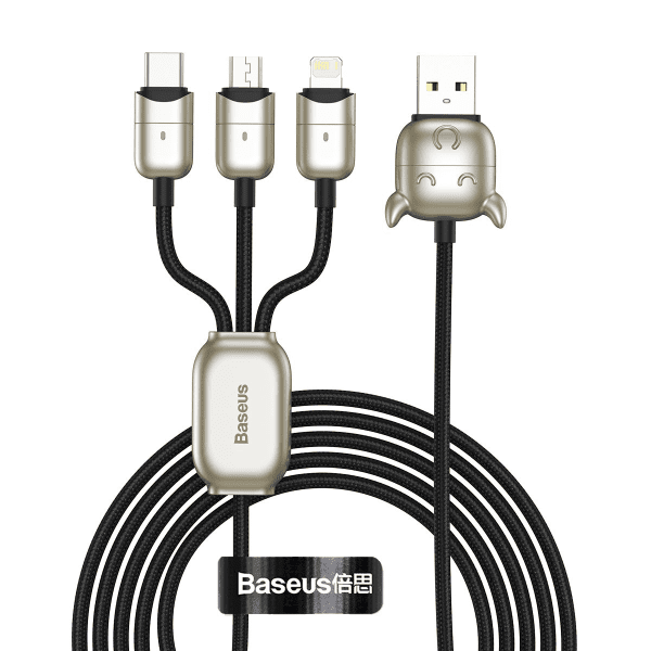 Baseus USB cable Year of the Ox 3in1 USB Type-C / Lightning / Micro 1.2m - black