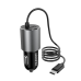 Dudao USB car charger with built-in cable USB Type C 3.4 A black (R5Pro T)