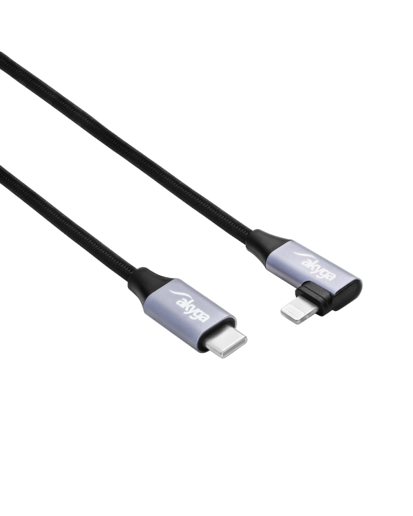 Угол Кабель USB type C | Ligtning 30cm AK-USB-55 30W сетки