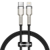 Baseus Cafule Series Metal Data USB Type C - Lightning Cable Power Delivery 20 W 0,25 m black (CATLJK-01)