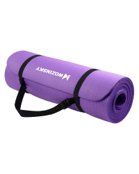 Gymnastic non slip mat for exercising 181 cm x 63 cm x 1 cm violet (WNSP-PURP)
