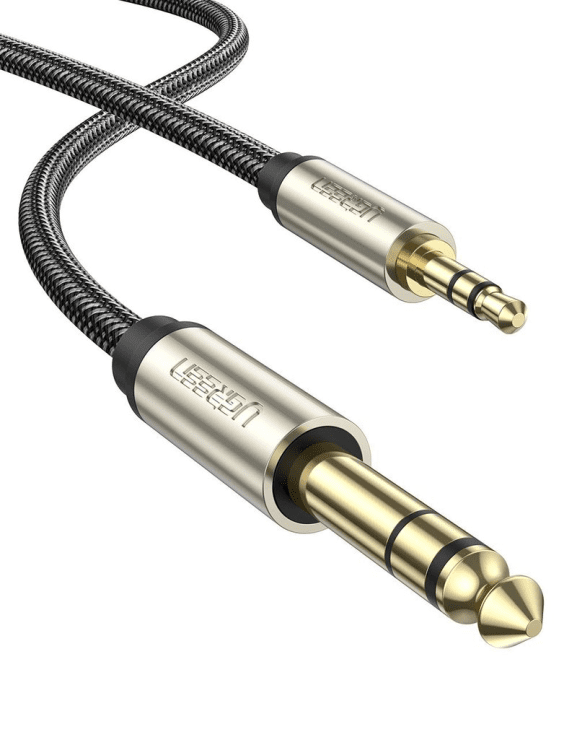 Аудиокабель Ugreen 3.5mm -> 6.35mm TRS 10м черный