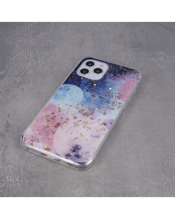 Силиконовый чехол Fusion Gold Glam Galactic для Iphone 13 Pro