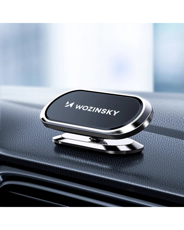 Дополнительное изображение книги «Wozinsky Self-adhesive Magnetic 360 Car Dashboard Mount Silver (WMH-06)»