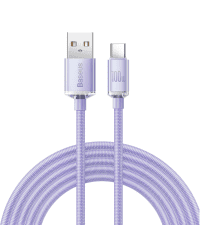Baseus crystal shine series fast charging data cable USB Type A to USB Type C 100W 2m purple (CAJY000505)