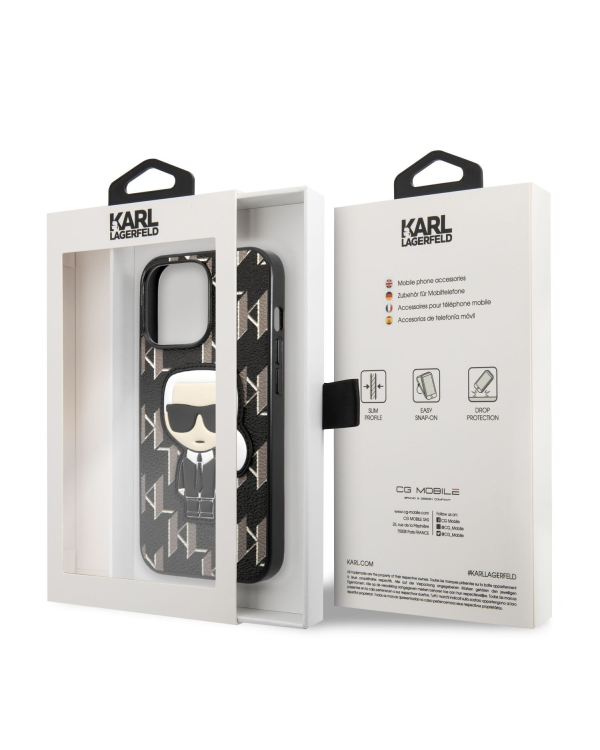 Дополнительное изображение книги «Karl Lagerfeld Monogram Ikonik Case for iPhone 13 Pro Black»