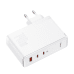 Baseus GaN5 Pro wall charger 2xUSB-C + USB, 140W (white)