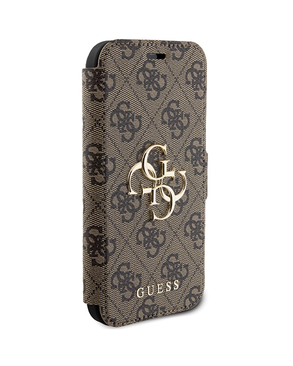 Guess GUBKP15S4GMGBR iPhone 15 | 14 | 13 6.1" brązowy|brown book 4G Metal Logo