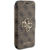 Guess GUBKP15S4GMGBR iPhone 15 | 14 | 13 6.1" brązowy|brown book 4G Metal Logo