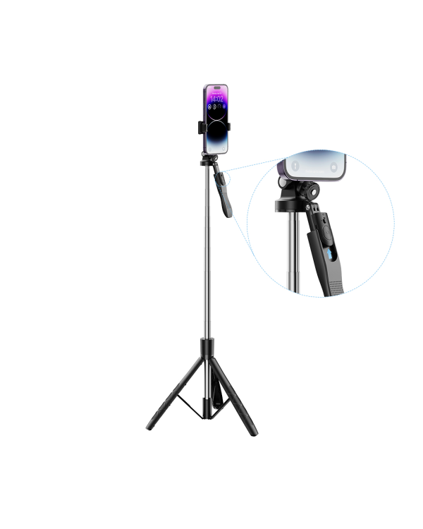 Дополнительное изображение книги «XO selfie stick Bluetooth tripod SS15 black 180cm»