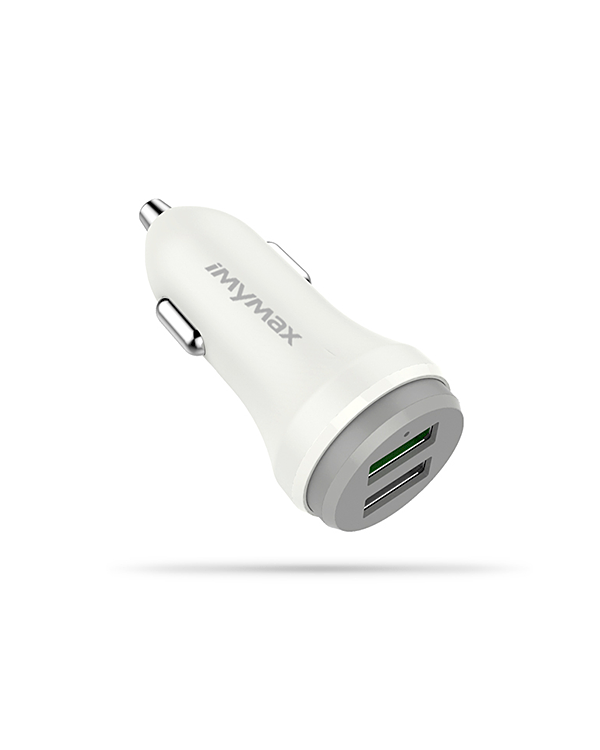 iMymax C54 Премиум Автомобильная зарядка 2 x USB / 30W / 5.4A Белая