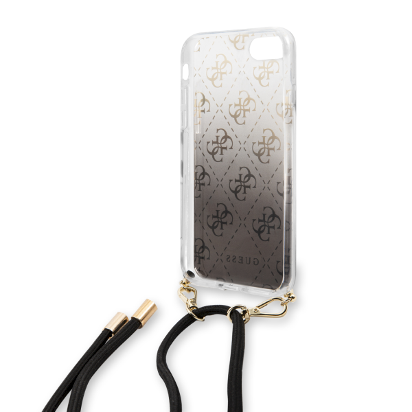 Обложка книги «GUHCI8WO4GBK Guess 4G Electroplated Cover for iPhone 8/SE2020 Black»