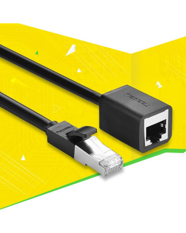 Дополнительное изображение книги «Удлинительный кабель Ugreen Ethernet RJ45 Cat 6 FTP 1000Mbps 2m Black (NW112 11281)»