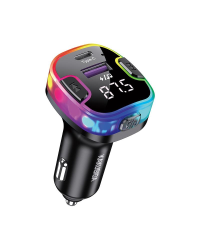 KAKUSIGA KSC-1070 автомобильный FM-трансмиттер QC 3.0 | 15 Вт | USB Flash | Bluetooth 5.0 черный