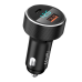 REMAX Salo dual port car charger USB / USB Type C 58.5W 4,5A  Power Deliver Quick Charge black (RCC215)