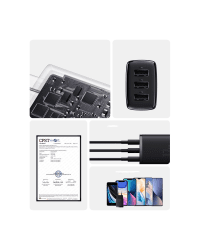 Baseus Compact charger 3x USB 17W black (CCXJ020101)