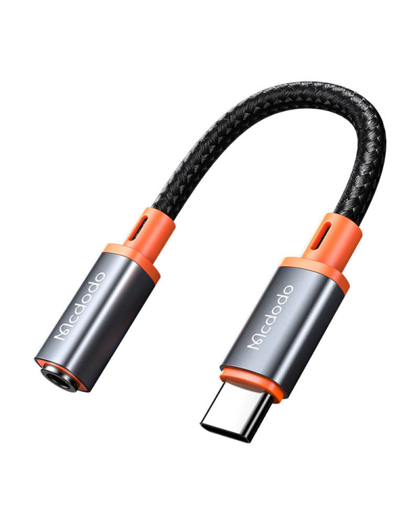 USB-C to AUX mini jack 3.5mm audio adapter Mcdodo CA-7561, DAC, 0.11m (black)