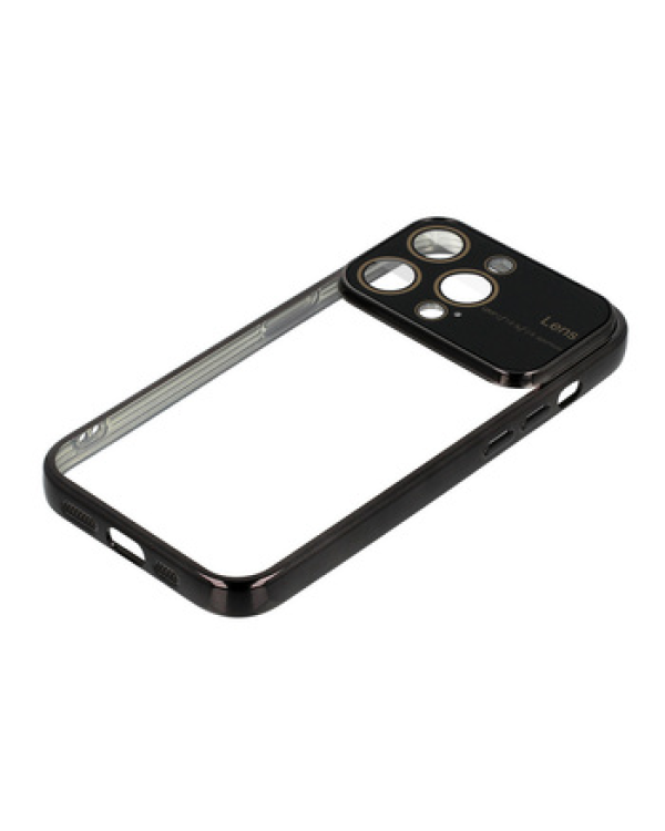 Fusion Electro Lens Back Case Силиконовый чехол для Samsung A245 Galaxy A24 4G Черный