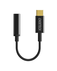 Choetech AUX003 Переходник с USB-C на 3,5-мм аудиоразъем | черный