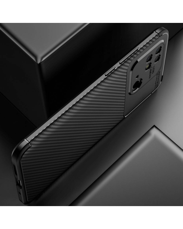 Fusion carbon fiber силиконовый чехол для Xiaomi Redmi 10C черный