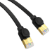 Baseus Cat 7 UTP Ethernet RJ45 Кабель плоский 1 м черный