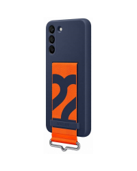 EF-GS906TNE Samsung Silicone Cover with Strap for Galaxy S22+ Navy  (Damaged Package)