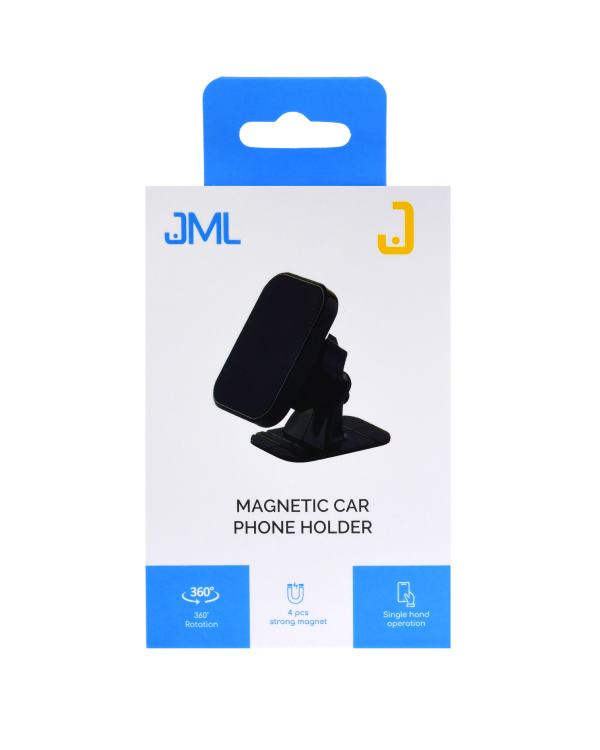 JML CH-114 Универсальный магнитный держатель для телефона / GPS навигации черный