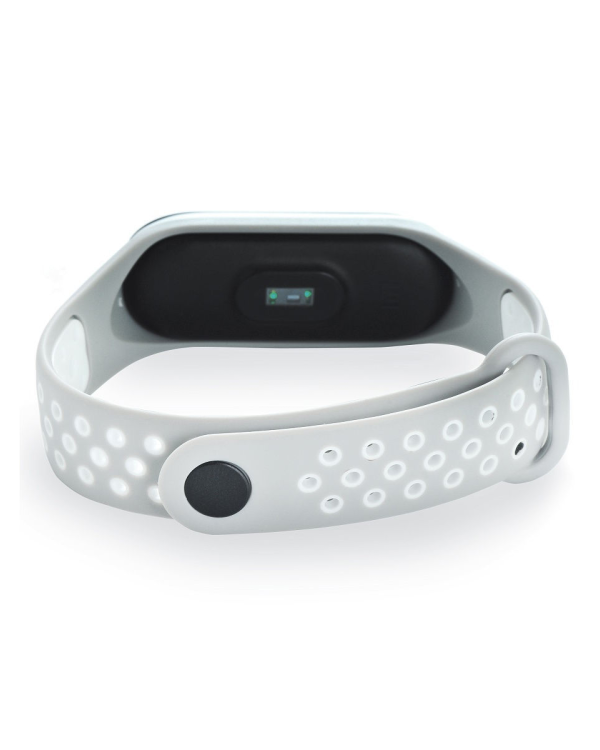 Fusion dots ремешок для часов Xiaomi Mi Band 5 / Mi Band 6 серый - белый