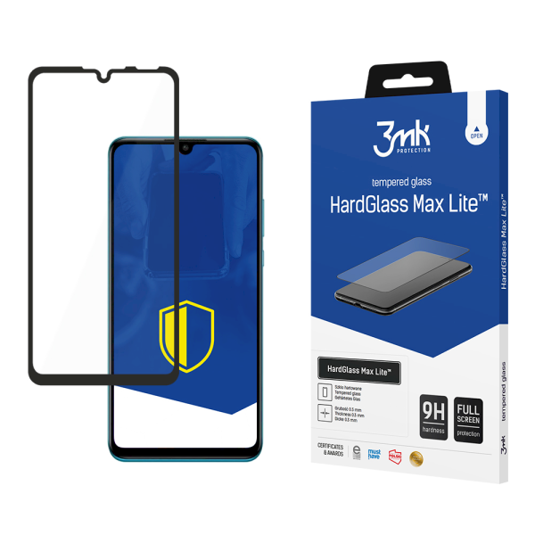 Обложка книги «Huawei P30 Lite Black - 3mk HardGlass Max Lite™ screen protector»