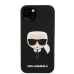 Обложка книги «KLHCP13MSLKHBK Karl Lagerfeld Liquid Silicone Karl Head Case for iPhone 13 Black»