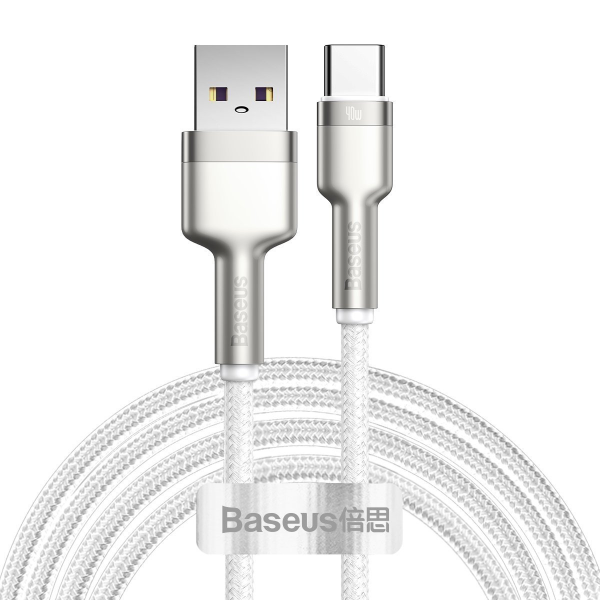 USB cable for USB-C Baseus Cafule, 40W, 2m (white)