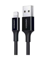 USB to Lightning Cable UGREEN US155, MFi, 1m (black)