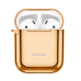 Baseus Shining Hook Силиконовый чехол для наушников Apple Airpods 1 / 2 золотой