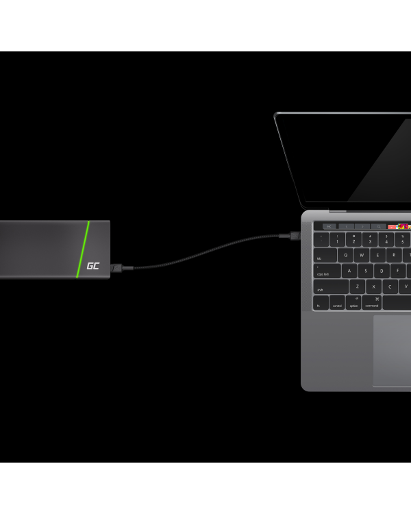 Green Cell Cable GC PowerStream USB-C - USB-C 200cm with Power Delivery (60W), 480 Mbps, Ultra Charge, QC 3.0