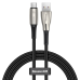 Baseus Water провод USB to Type-C LED 66W 6A 2m черный