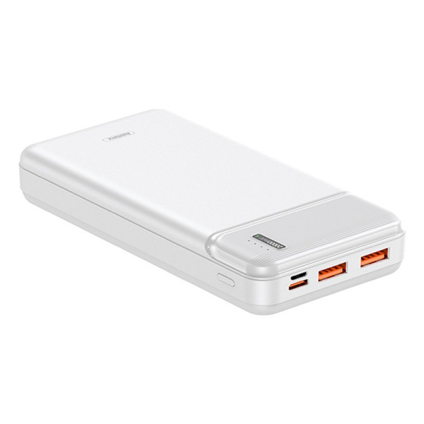 Обложка книги «Remax Pure power bank 20000mAh 22,5W Power Delivery Quick Charge 2x USB / 1x USB Type C white (RPP-238 White)»
