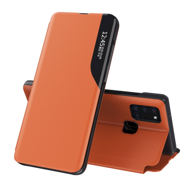 Fusion eco leather view книжка чехол для Samsung A125 Galaxy A12 оранжевый