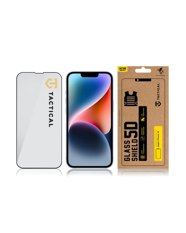 Дополнительное изображение книги «Tactical Glass Shield 5D for Apple iPhone 13|13 Pro|14 Black»